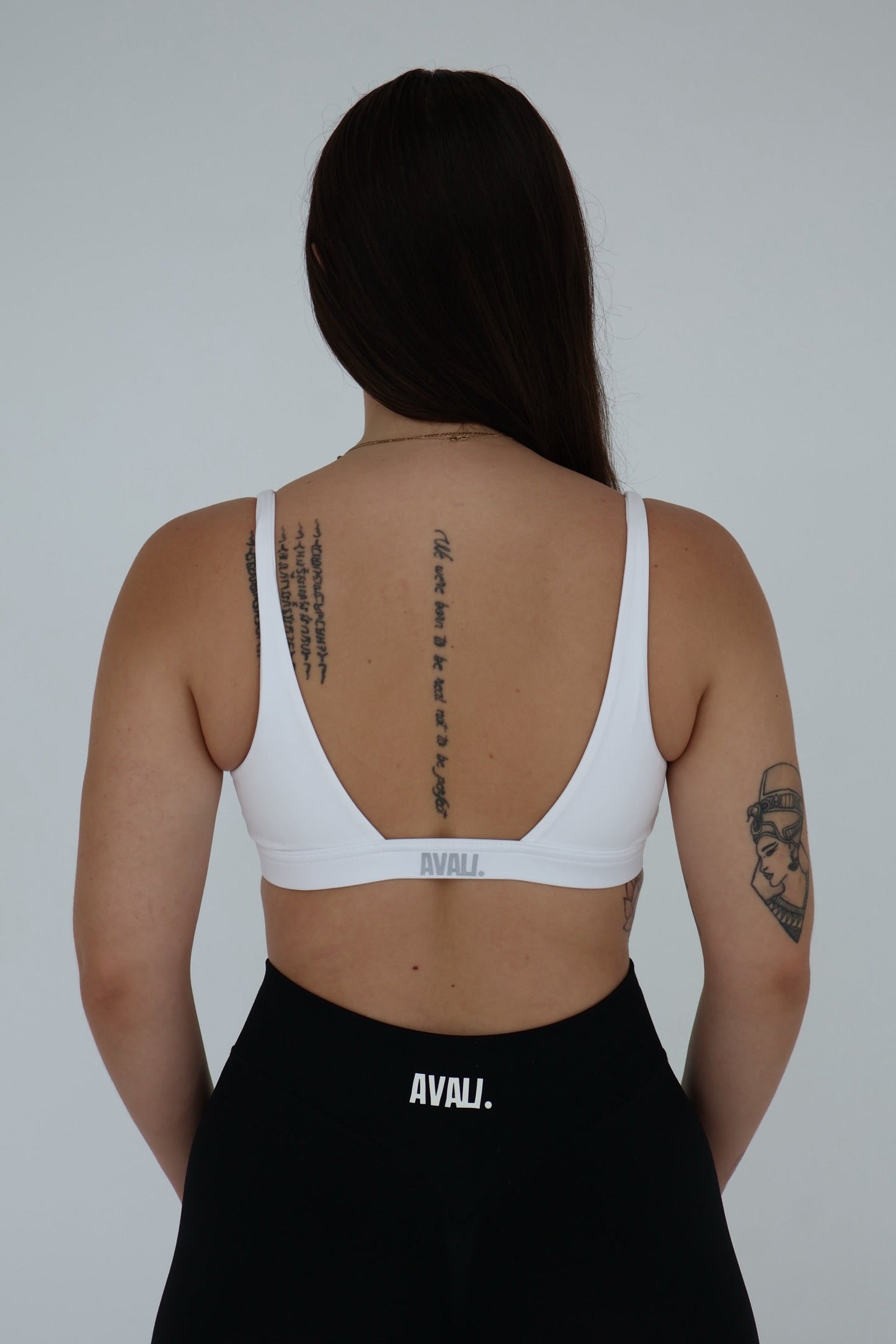 V-Neck crop - White