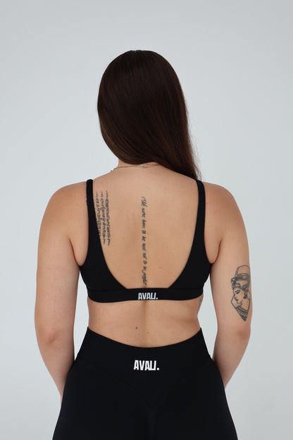 V-Neck crop - Onyx