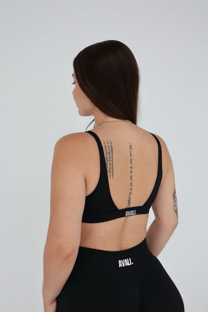 V-Neck crop - Onyx