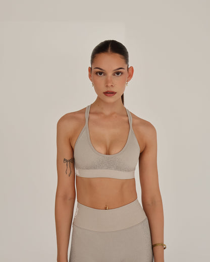 Recoil Crop Top - Bone