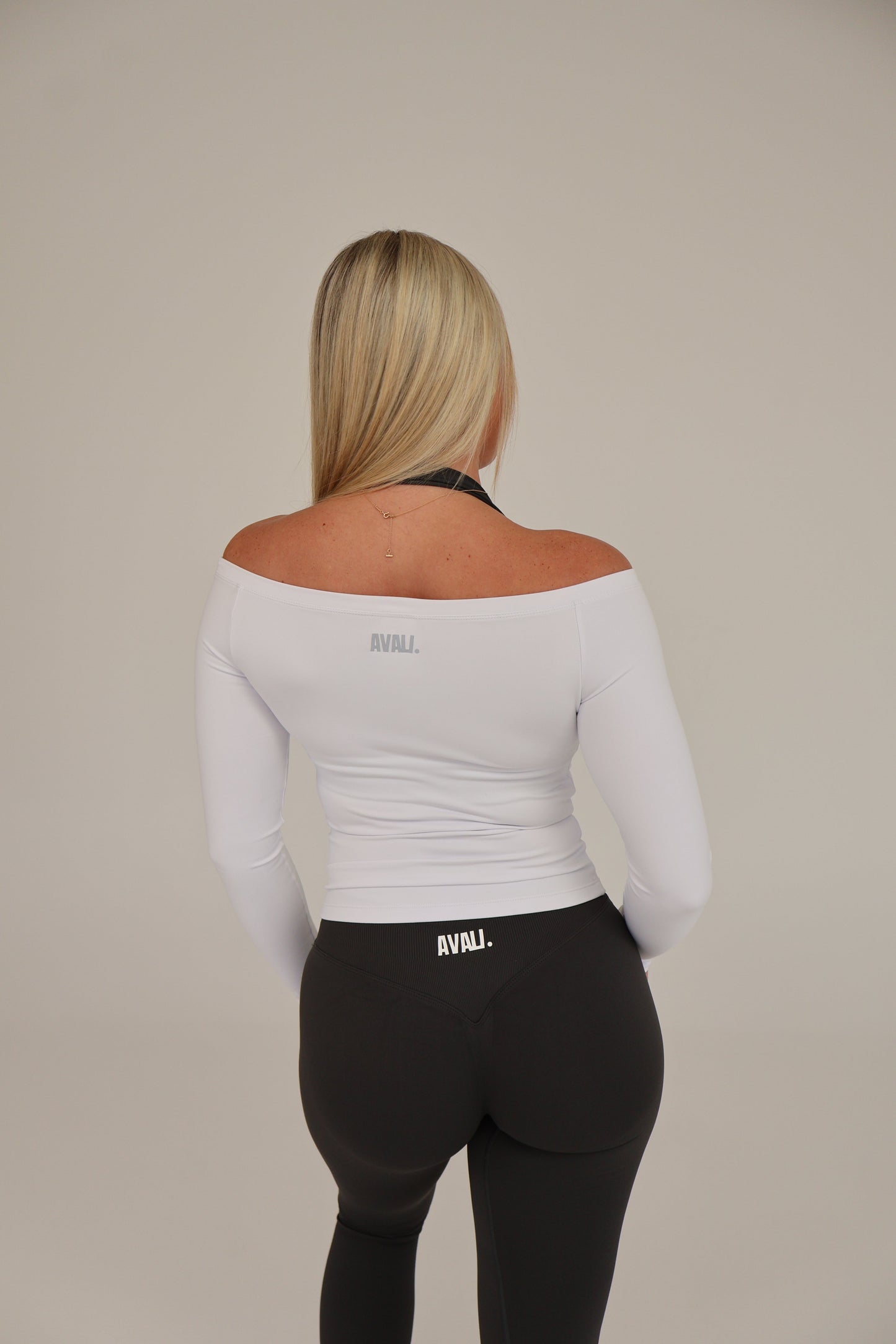 Off the Shoulder Long Sleeve - White