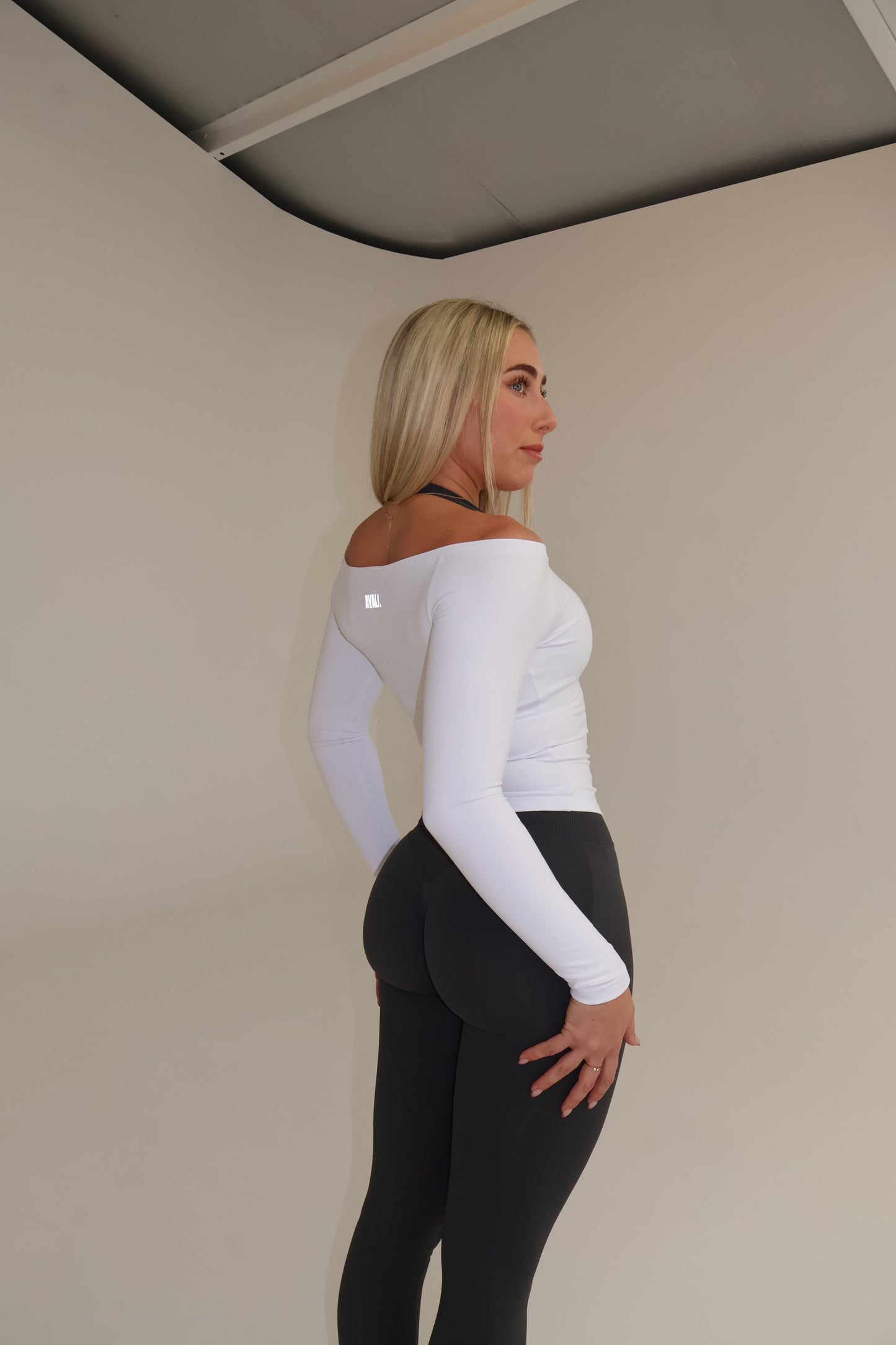 Off the Shoulder Long Sleeve - White