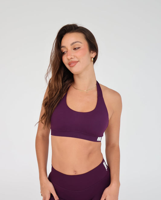 Elevate Crop Top - Plum